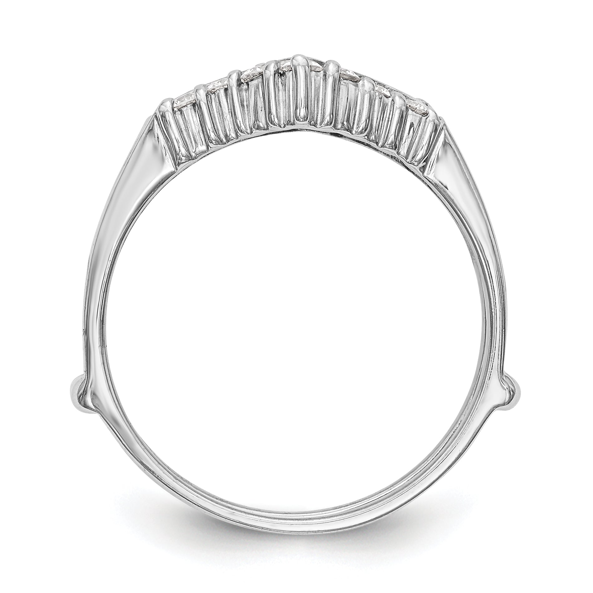 14K White Gold 1/3 carat Diamond Complete Ring Guard