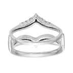 14K White Gold 1/3 carat Diamond Complete Ring Guard