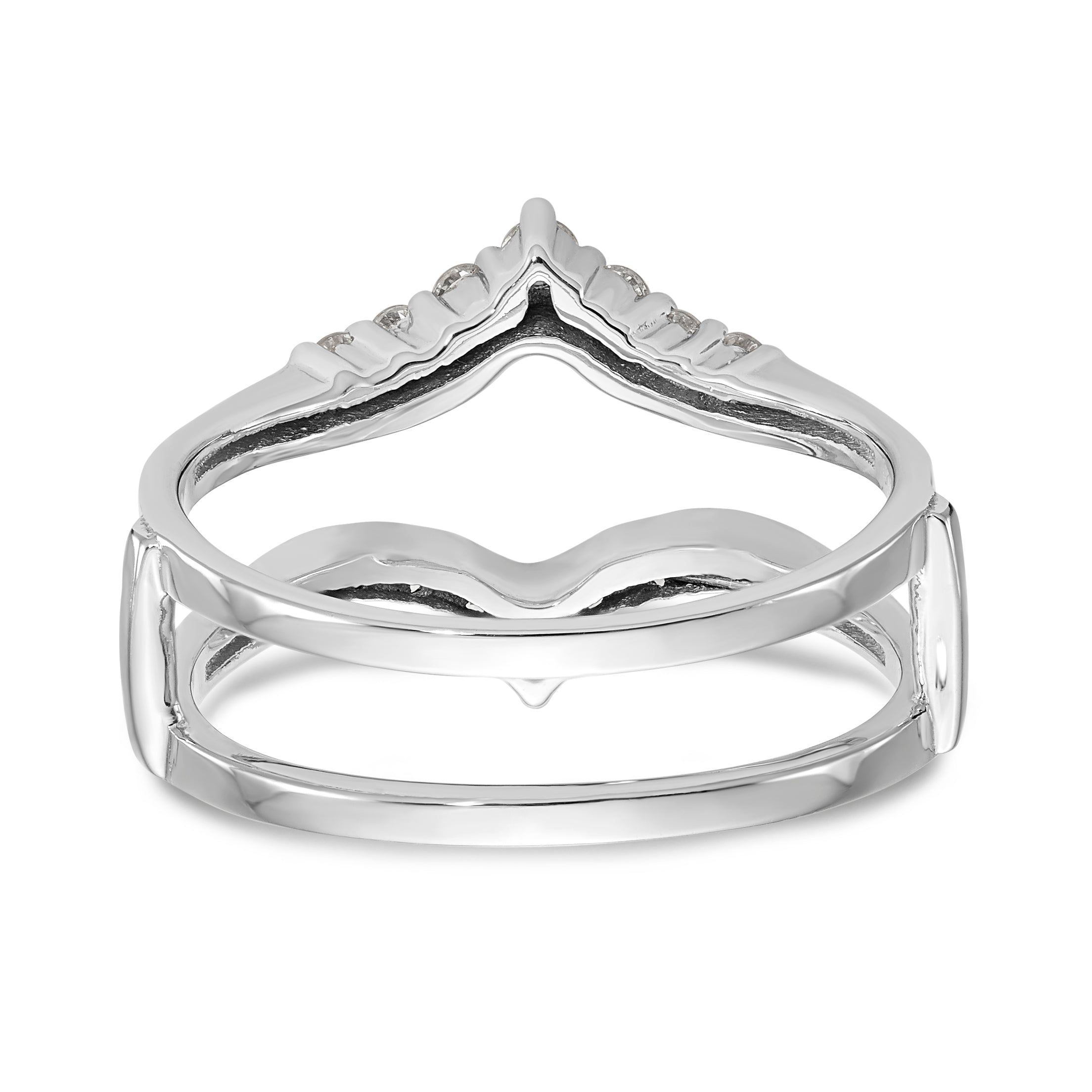 14K White Gold 1/3 carat Diamond Complete Ring Guard