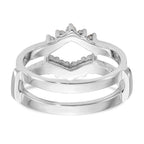 14K White Gold 1/3 carat Diamond Complete Ring Guard