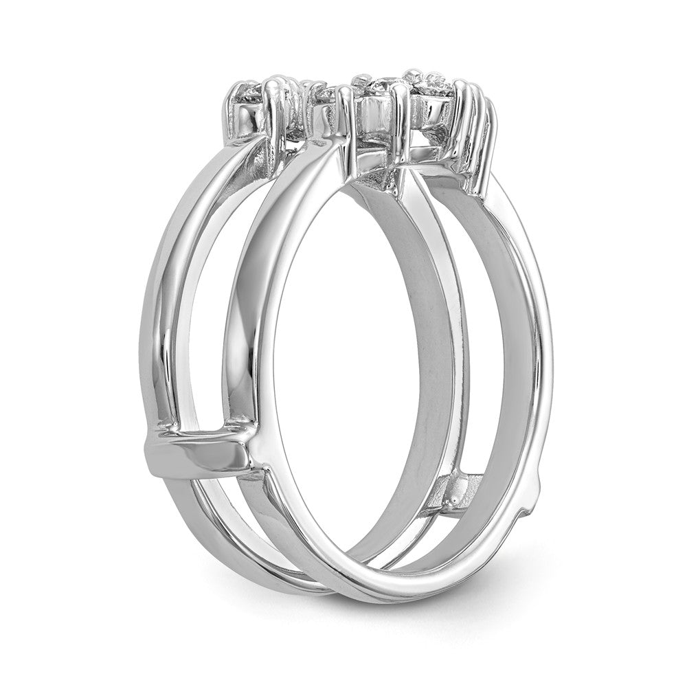 14K White Gold 1/3 carat Diamond Complete Ring Guard