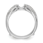 14K White Gold Diamond Guard