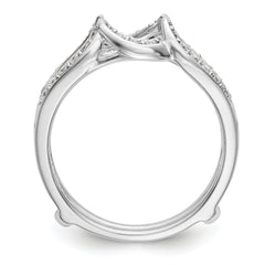 14K White Gold 1/3 carat Diamond Complete Ring Guard