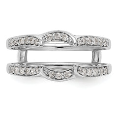 14K White Gold 1/3 carat Diamond Complete Ring Guard