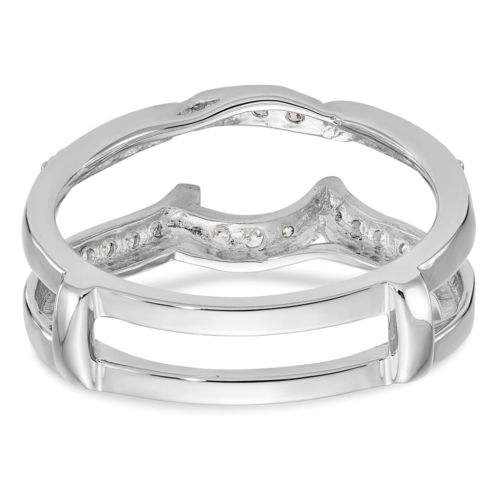 14K White Gold 1/3 carat Diamond Complete Ring Guard