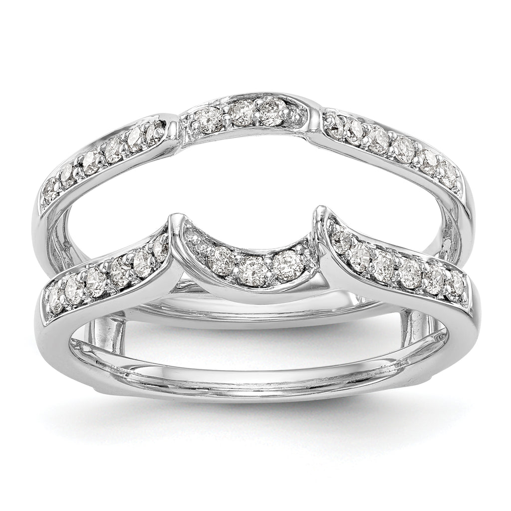 14K White Gold 1/3 carat Diamond Complete Ring Guard