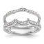 14K White Gold 1/3 carat Diamond Complete Ring Guard