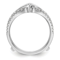 14K White Gold 1/3 carat Diamond Complete Ring Guard