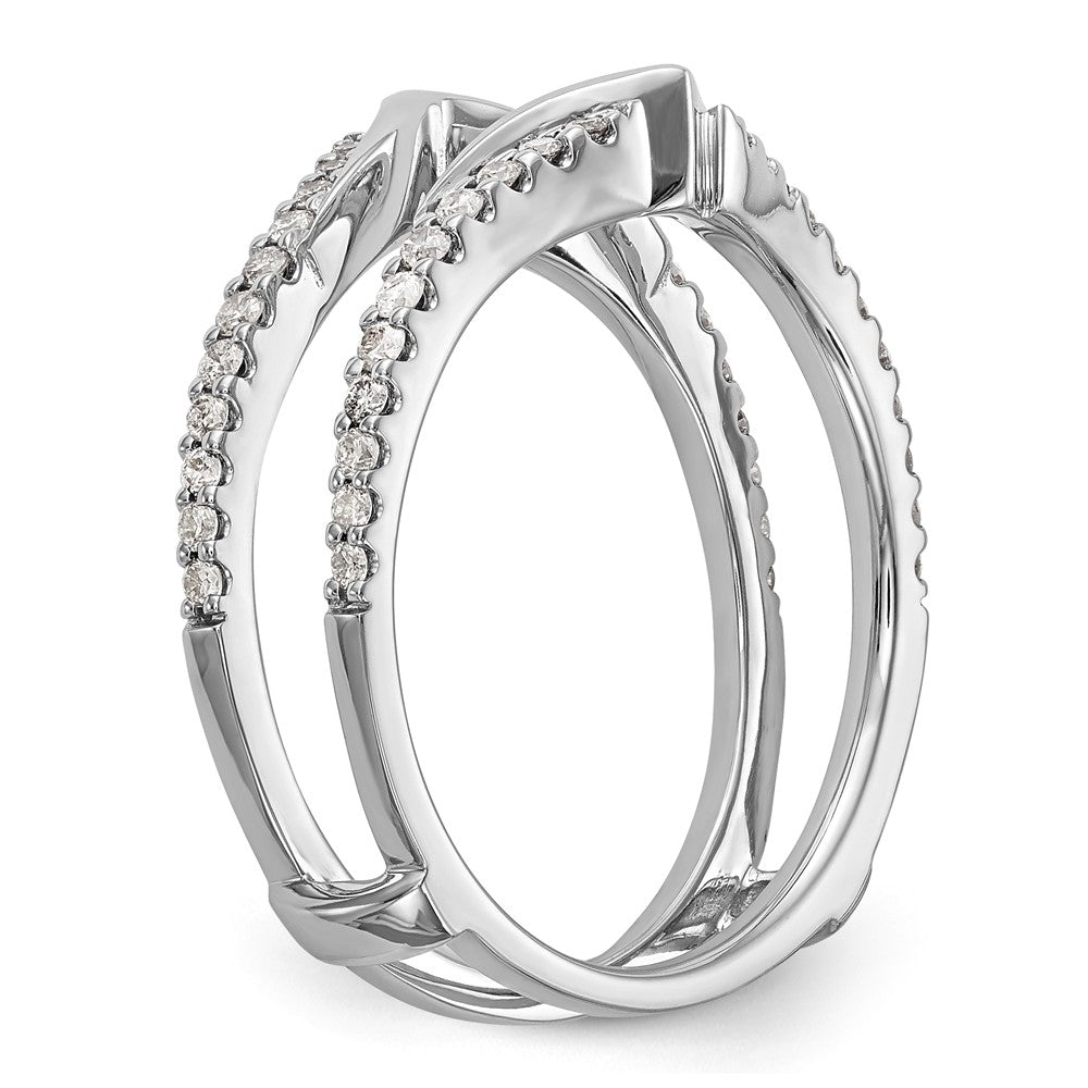 14K White Gold Diamond Guard