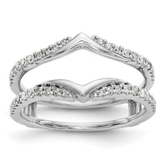 14K White Gold 1/3 carat Diamond Complete Ring Guard
