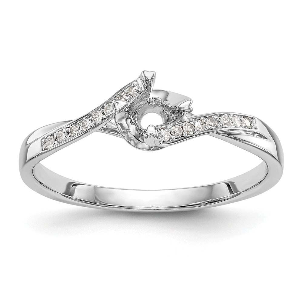 14K White Gold Diamond Semi-Mount Promise/Engagement Ring