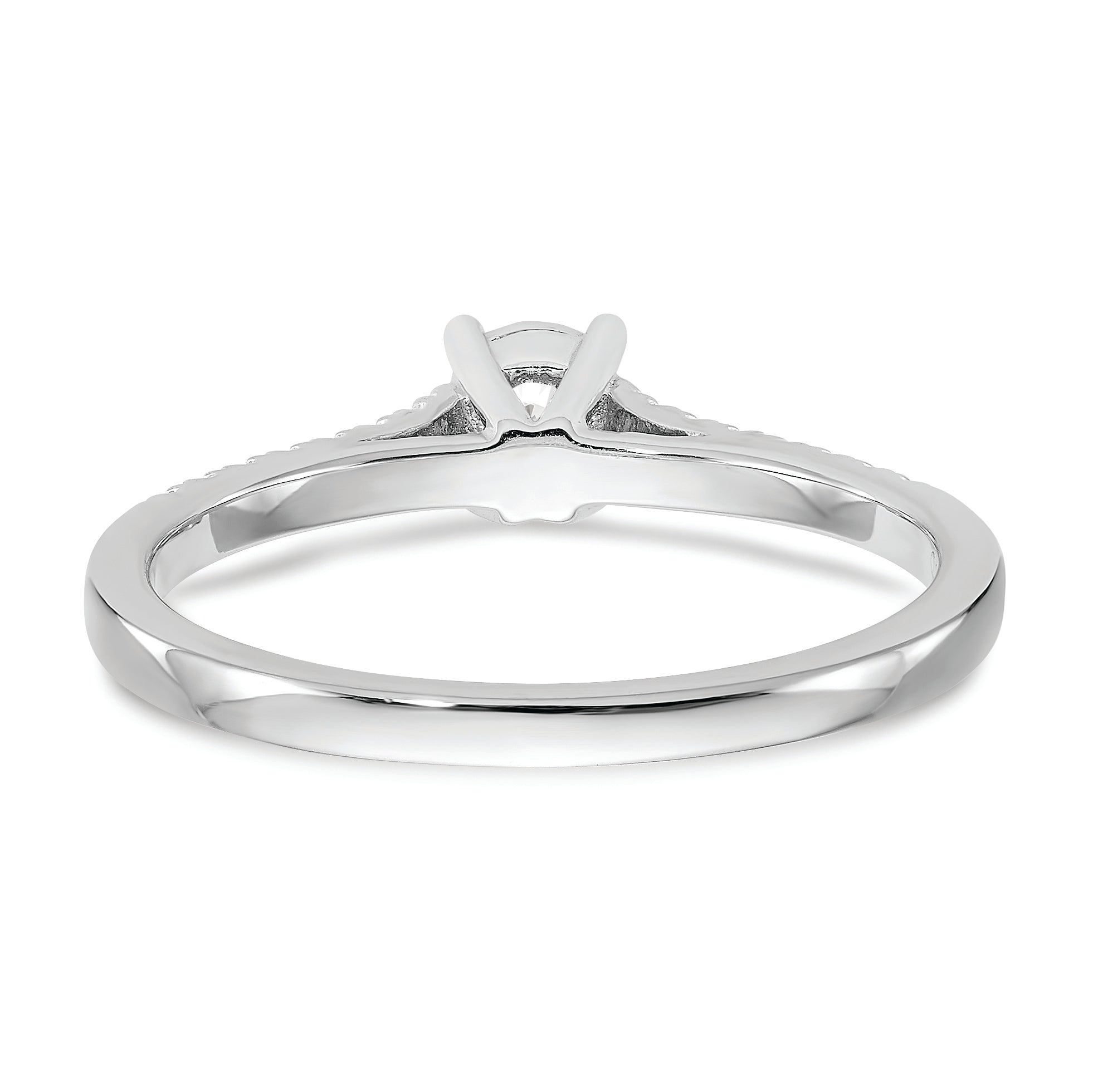 First Promise 14k White Gold 1/5 carat Round Diamond Complete Promise/Engagement Ring