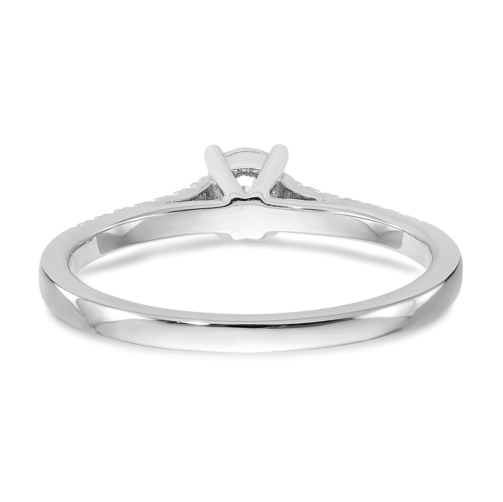 First Promise 14k White Gold 1/5 carat Round Diamond Complete Promise/Engagement Ring