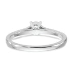 First Promise 14k White Gold 1/5 carat Round Diamond Complete Promise/Engagement Ring