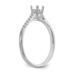 First Promise 14k White Gold 1/5 carat Round Diamond Complete Promise/Engagement Ring