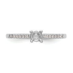 First Promise 14K White Gold 1/5 carat Round Diamond Complete Promise/Engagement Ring