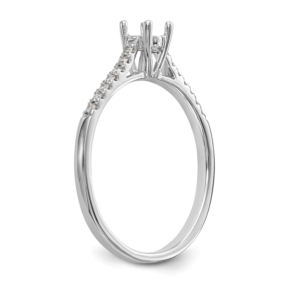 First Promise 14K White Gold 1/5 carat Round Diamond Complete Promise/Engagement Ring