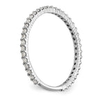 14K White Gold 1/3 carat Complete Diamond Wedding Band