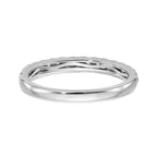 14K White Gold 3/8 carat Complete Round Diamond Band