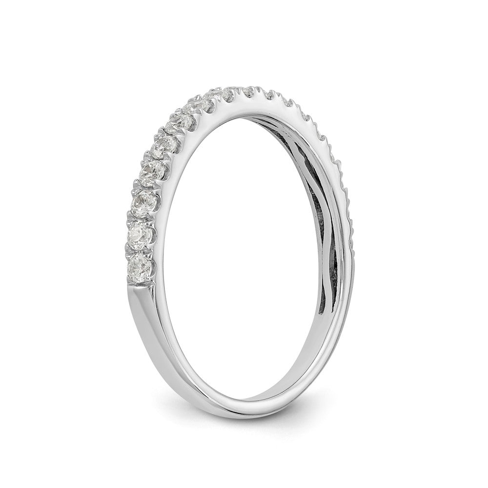 14K White Gold 3/8 carat Complete Round Diamond Band