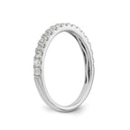 14K White Gold 3/8 carat Complete Round Diamond Band