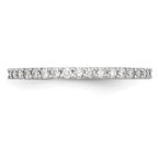 14K White Gold 3/8 carat Complete Round Diamond Band