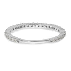 14K White Gold 3/8 carat Complete Round Diamond Band