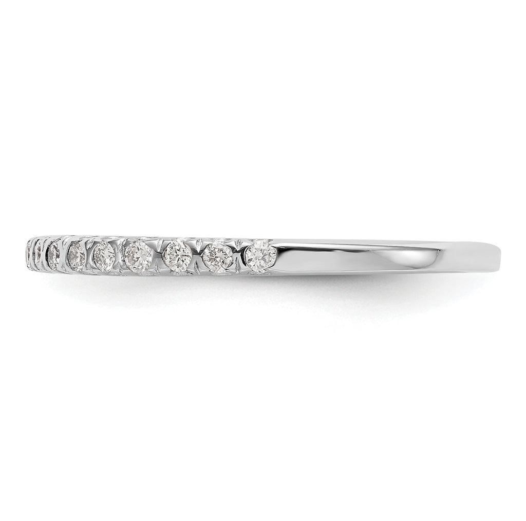 14K White Gold Diamond Band