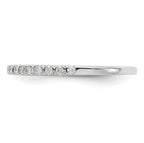 14K White Gold Diamond Band