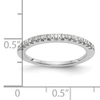 14K White Gold Diamond Band