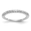 14K White Gold Diamond Band