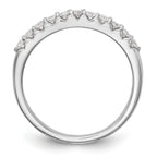 14K White Gold 11-Stone 1/3 carat Complete Diamond Band