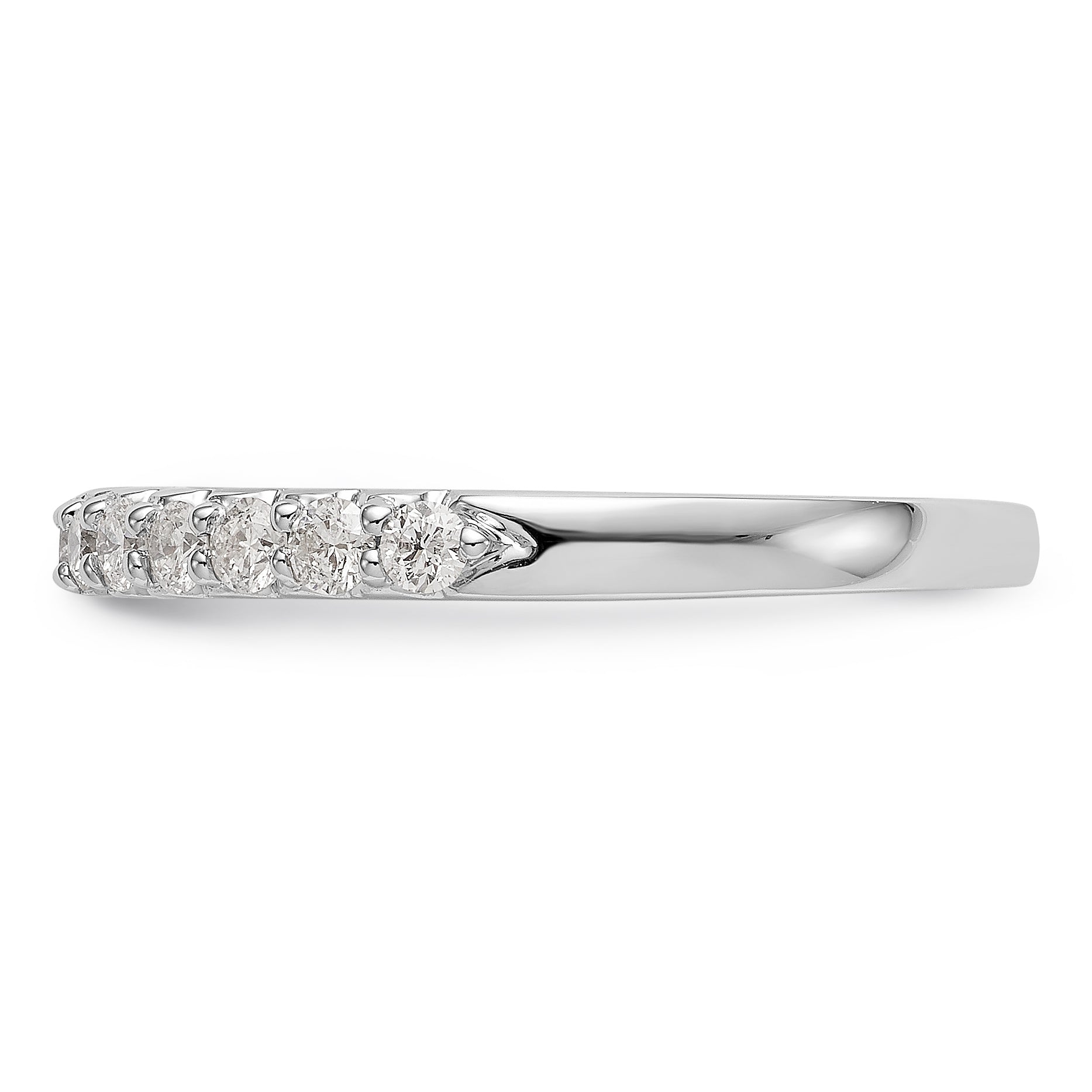 14K White Gold 11-Stone 1/3 carat Complete Diamond Band
