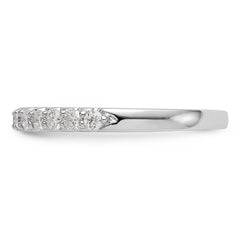 14K White Gold 11-Stone 1/3 carat Complete Diamond Band