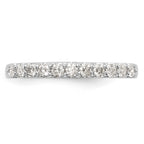 14K White Gold 11-Stone 1/3 carat Complete Diamond Band