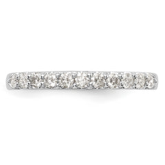 14K White Gold 11-Stone 1/3 carat Complete Diamond Band