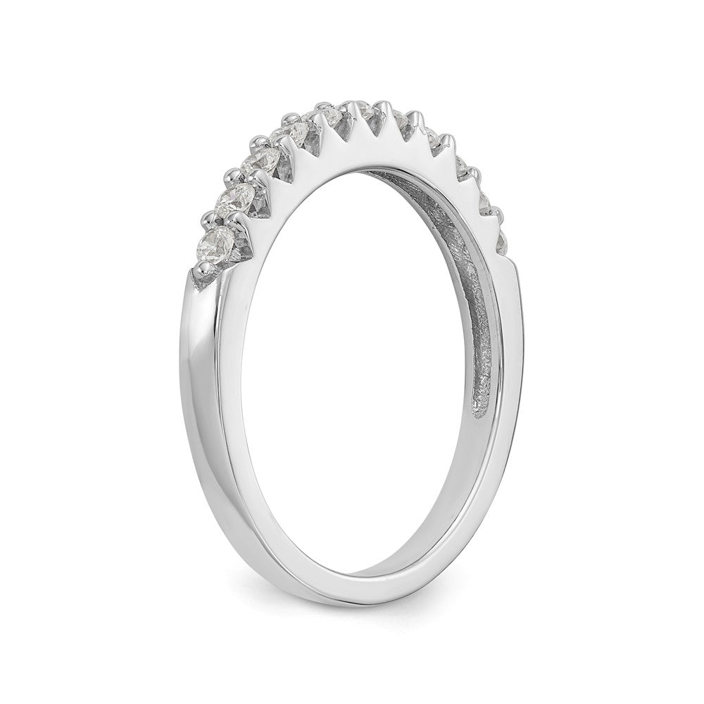 14K White Gold 11-Stone 1/3 carat Complete Diamond Band