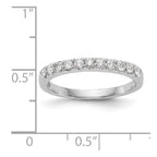 14K White Gold Diamond Band