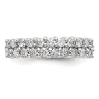 14K White Gold Diamond Band