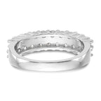 14K White Gold Diamond Band