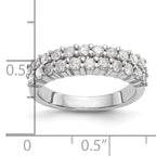 14K White Gold Diamond Band
