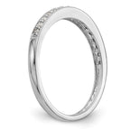14K White Gold 1/10 carat Diamond Complete Wedding Band