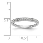 14K White Gold Diamond Band