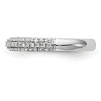 14K White Gold Diamond Band