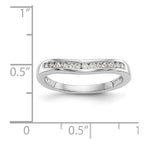 14K White Gold Diamond Band