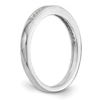 14K White Gold 1/10 carat Complete Diamond Band