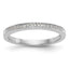 14K White Gold 1/10 carat Complete Diamond Band