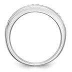 14K White Gold 1/8 carat Complete Diamond Band