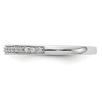 14K White Gold 1/8 carat Complete Diamond Band