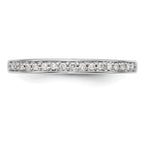 14K White Gold 1/8 carat Complete Diamond Band
